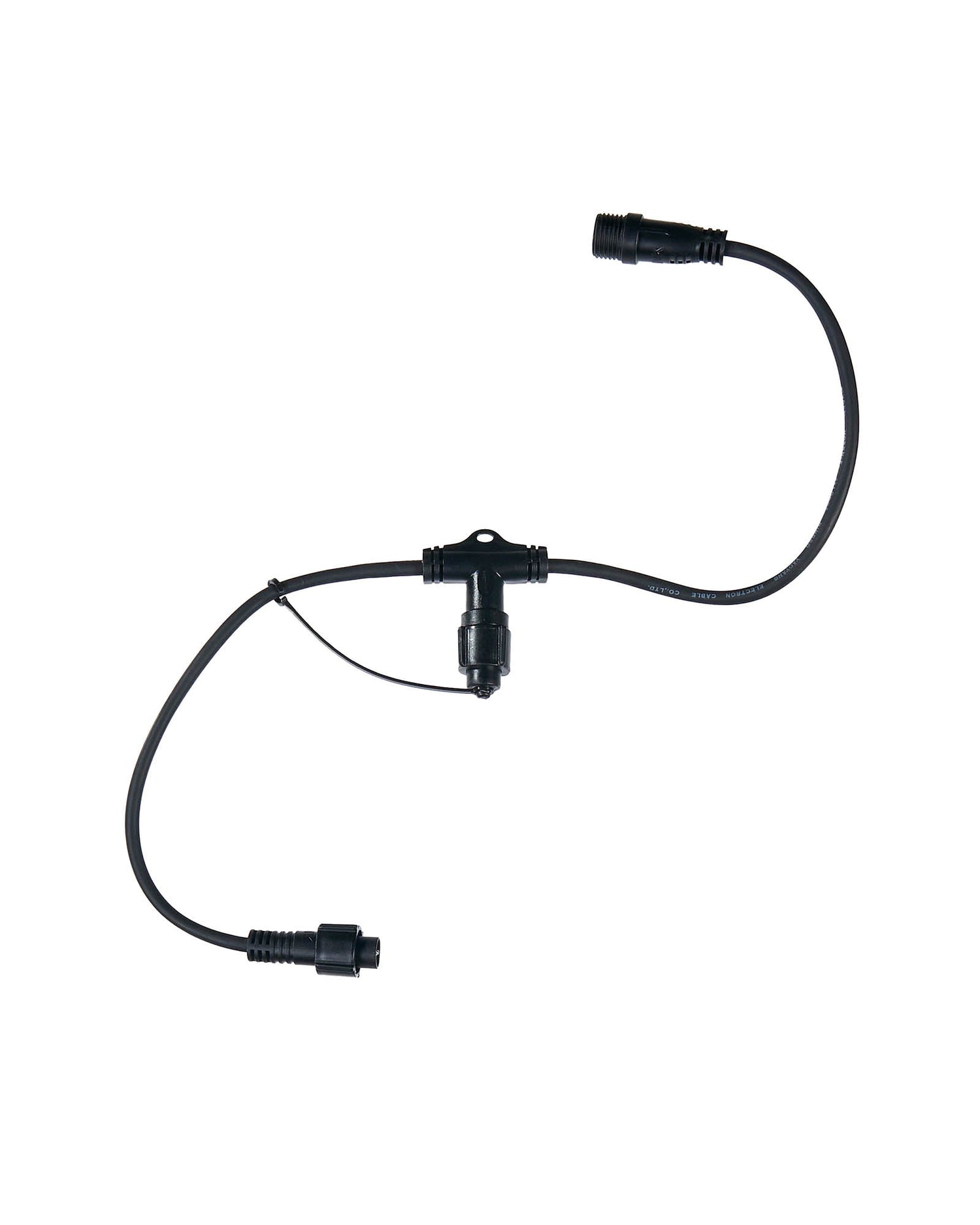 T Cord Connector, Connectable, Black