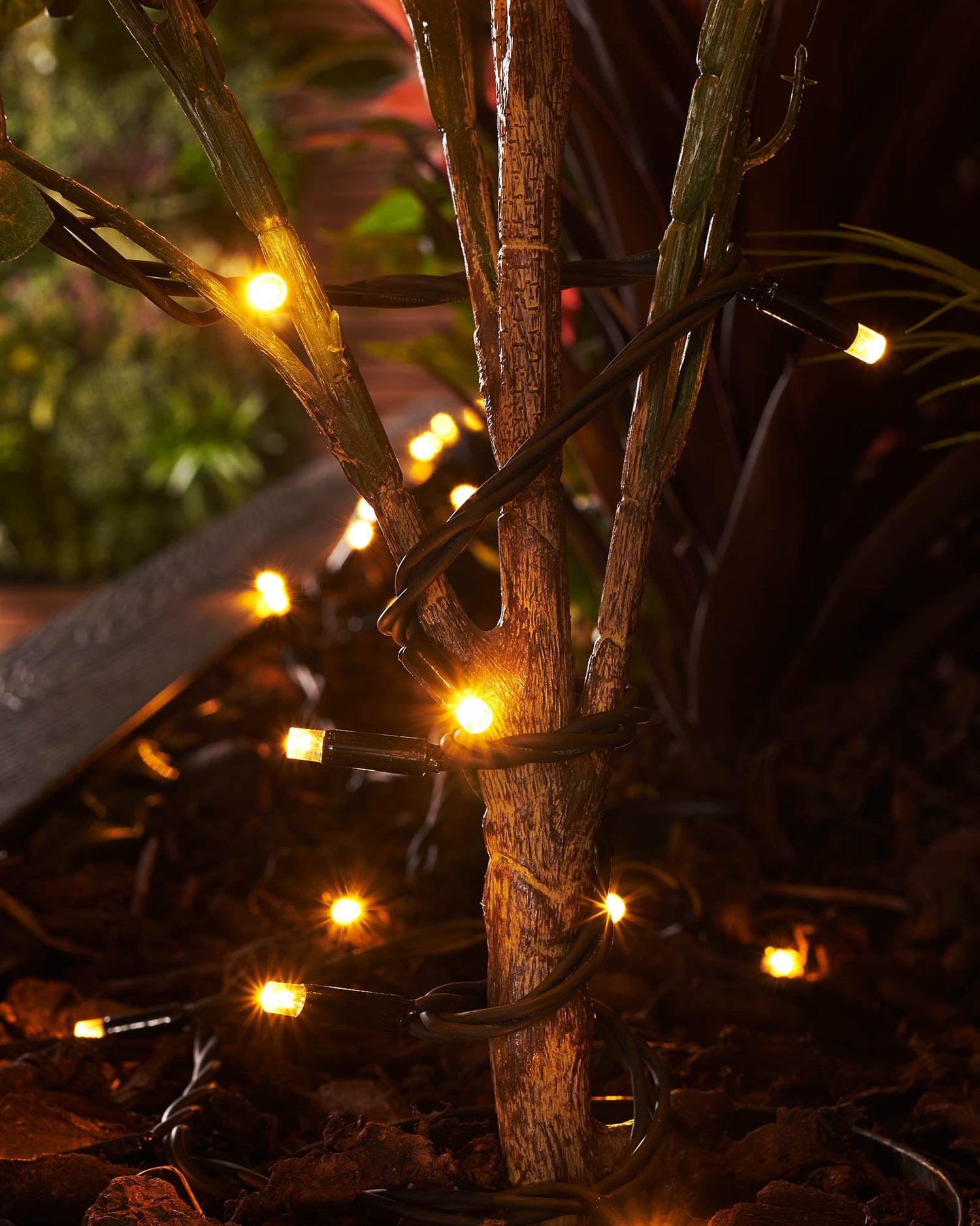 LED String Lights, Black Cable, Warm White