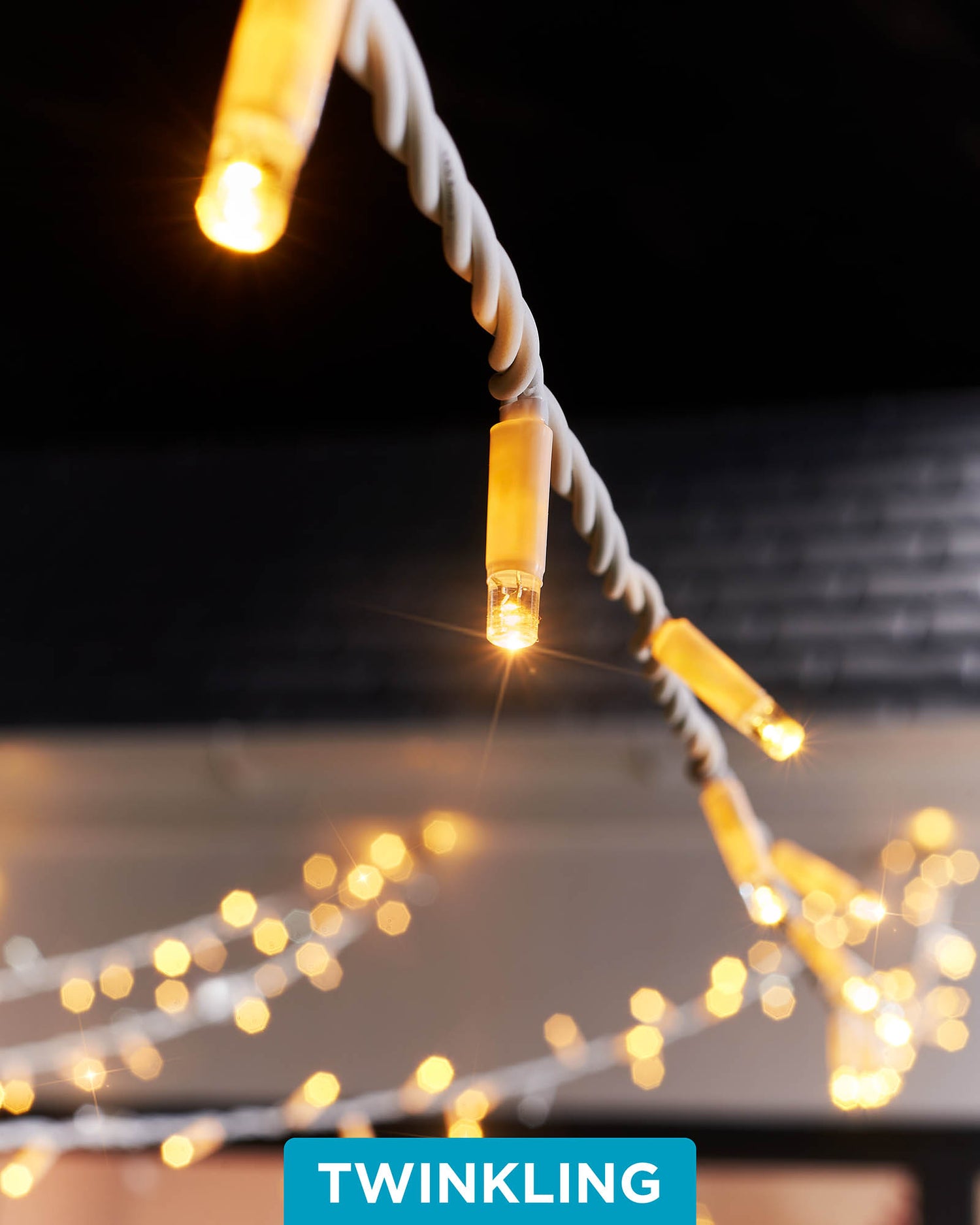 Twinkle LED String Lights, Warm White