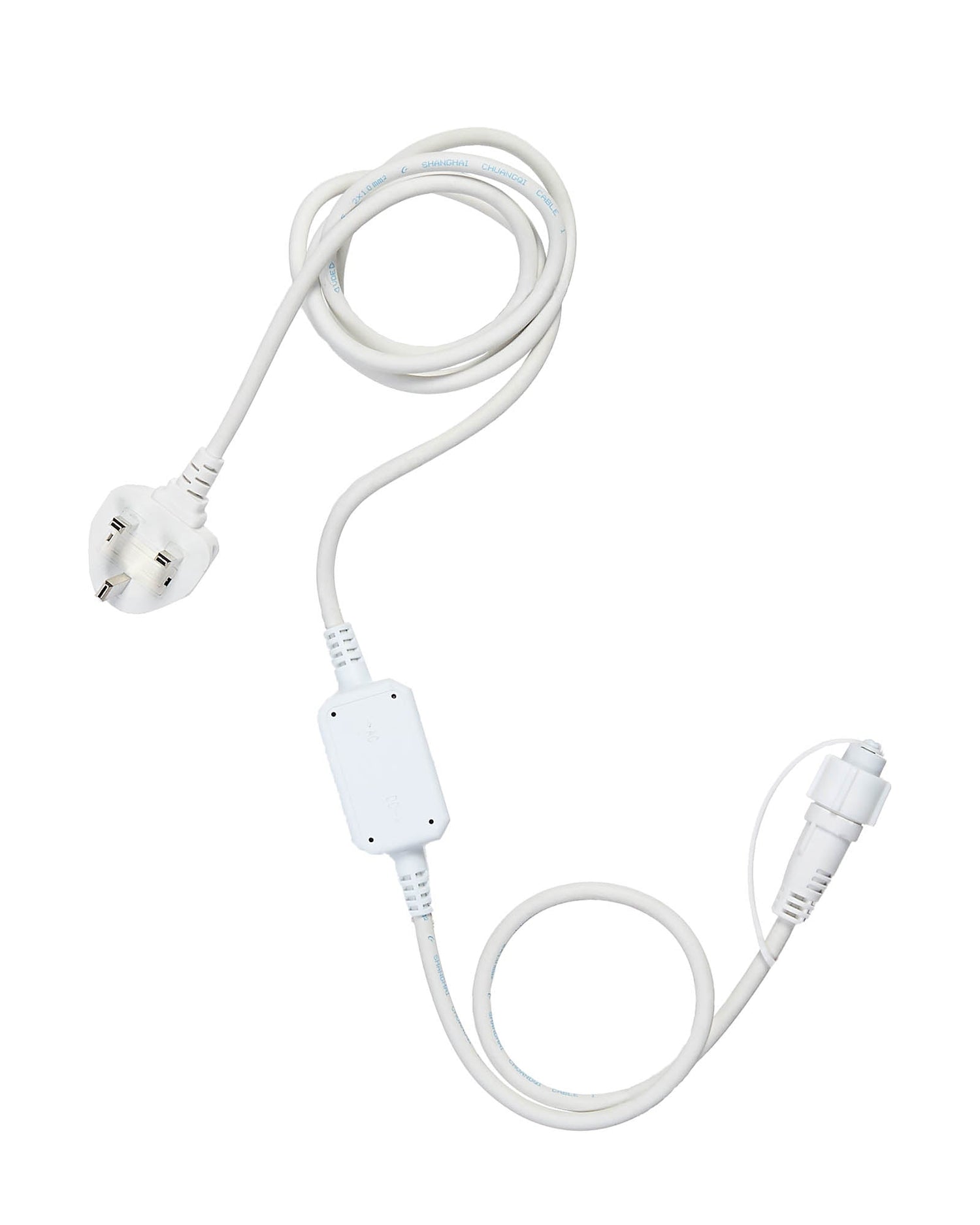 2 m White Starter Cable - Powers up to 12,000 LEDs