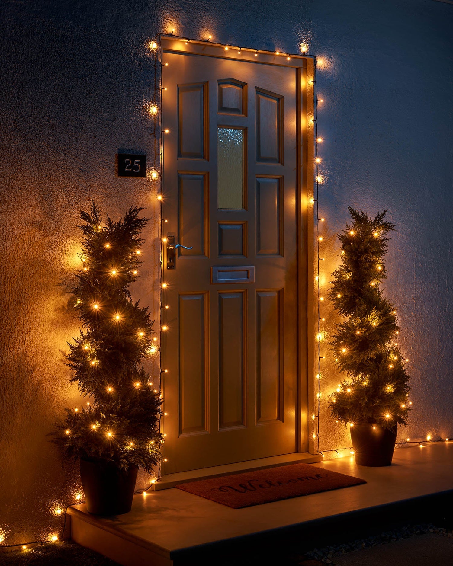 LED String Lights, Black Cable, Warm White