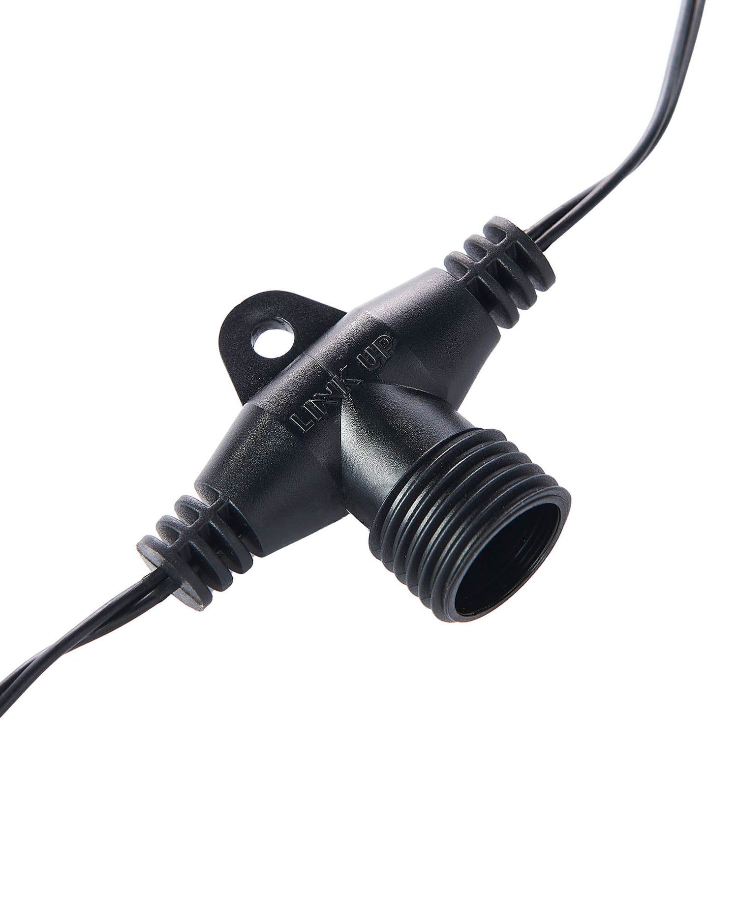 10 T Port Curtain Connectors, Connectable, Black Cable