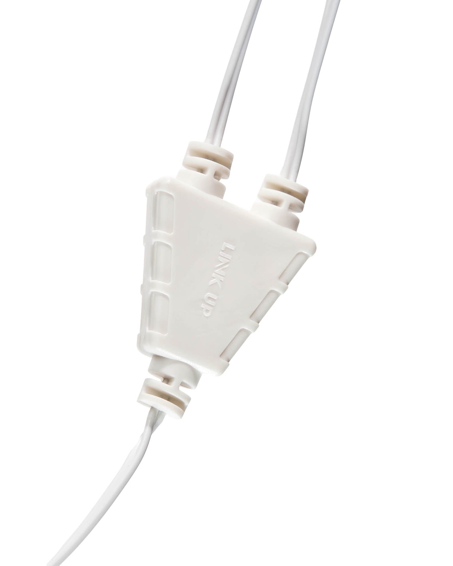 Y Cord Connector, Connectable, White Cable