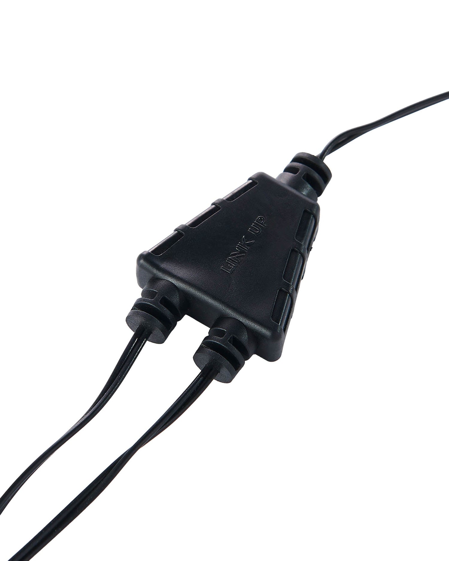 Y Cord Connector, Connectable, Black Cable