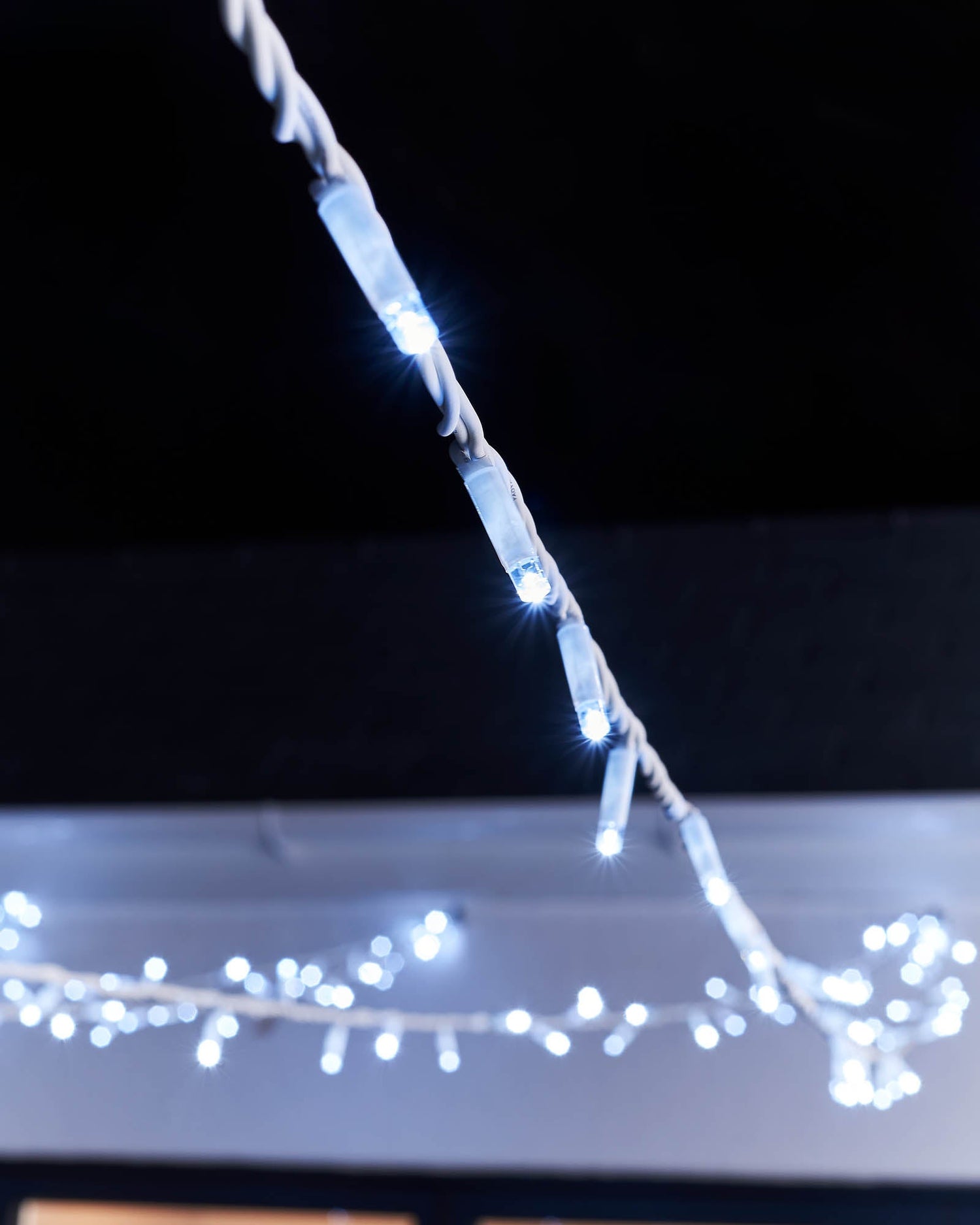 LED String Lights, White Cable, White