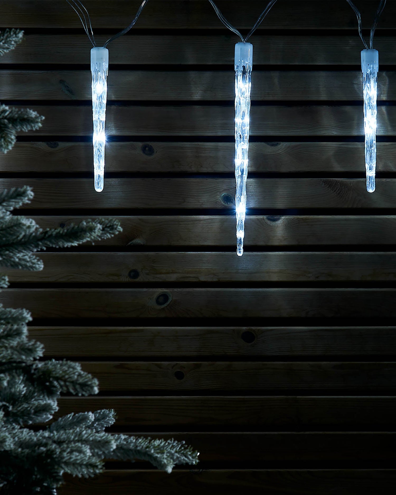 LED Icicle Drop Lights, White