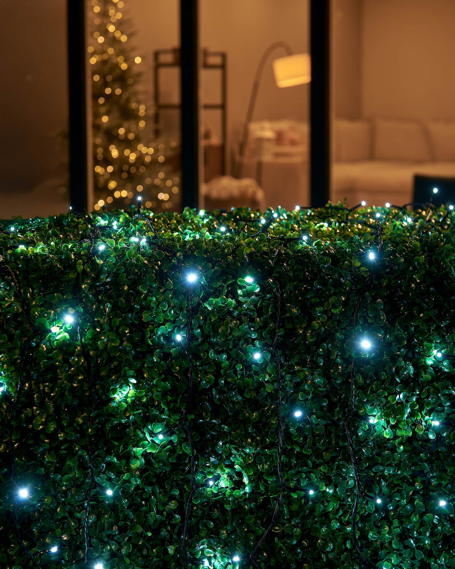 LED String Lights, Black Cable, White