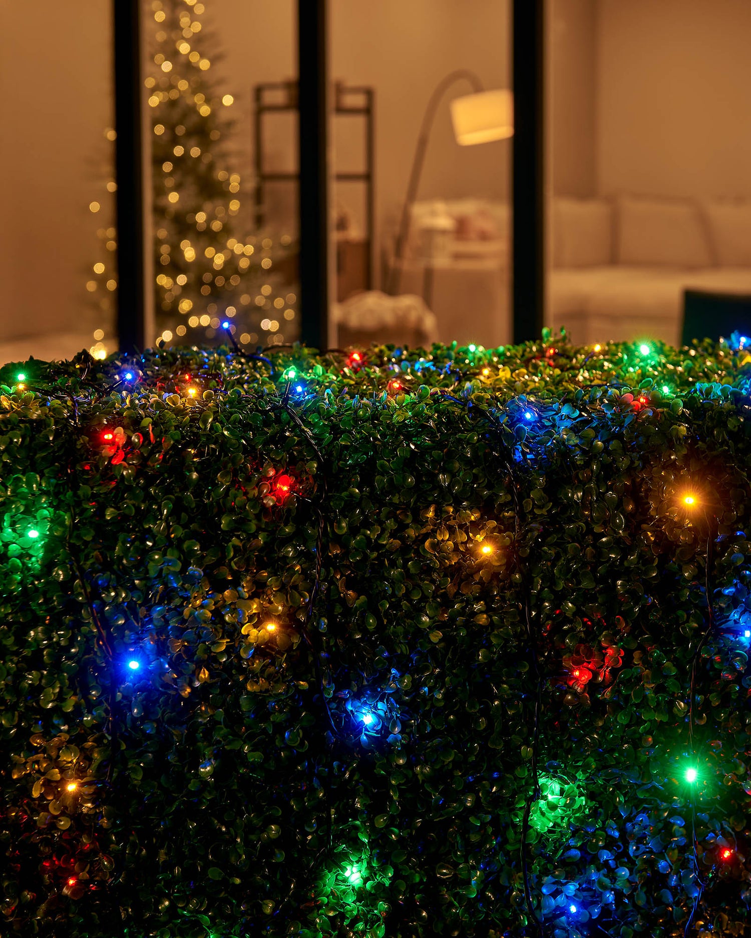 LED String Lights, Black Cable, Multi Colour - 4 m