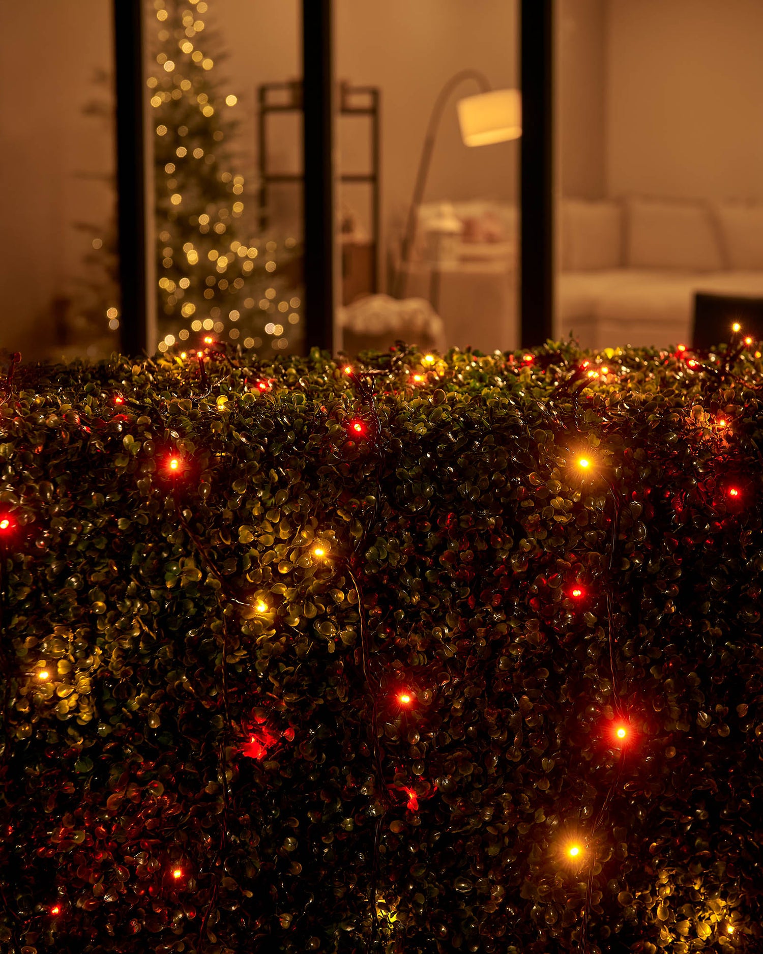 LED String Lights, Black Cable, Autumn Colour - 4 m