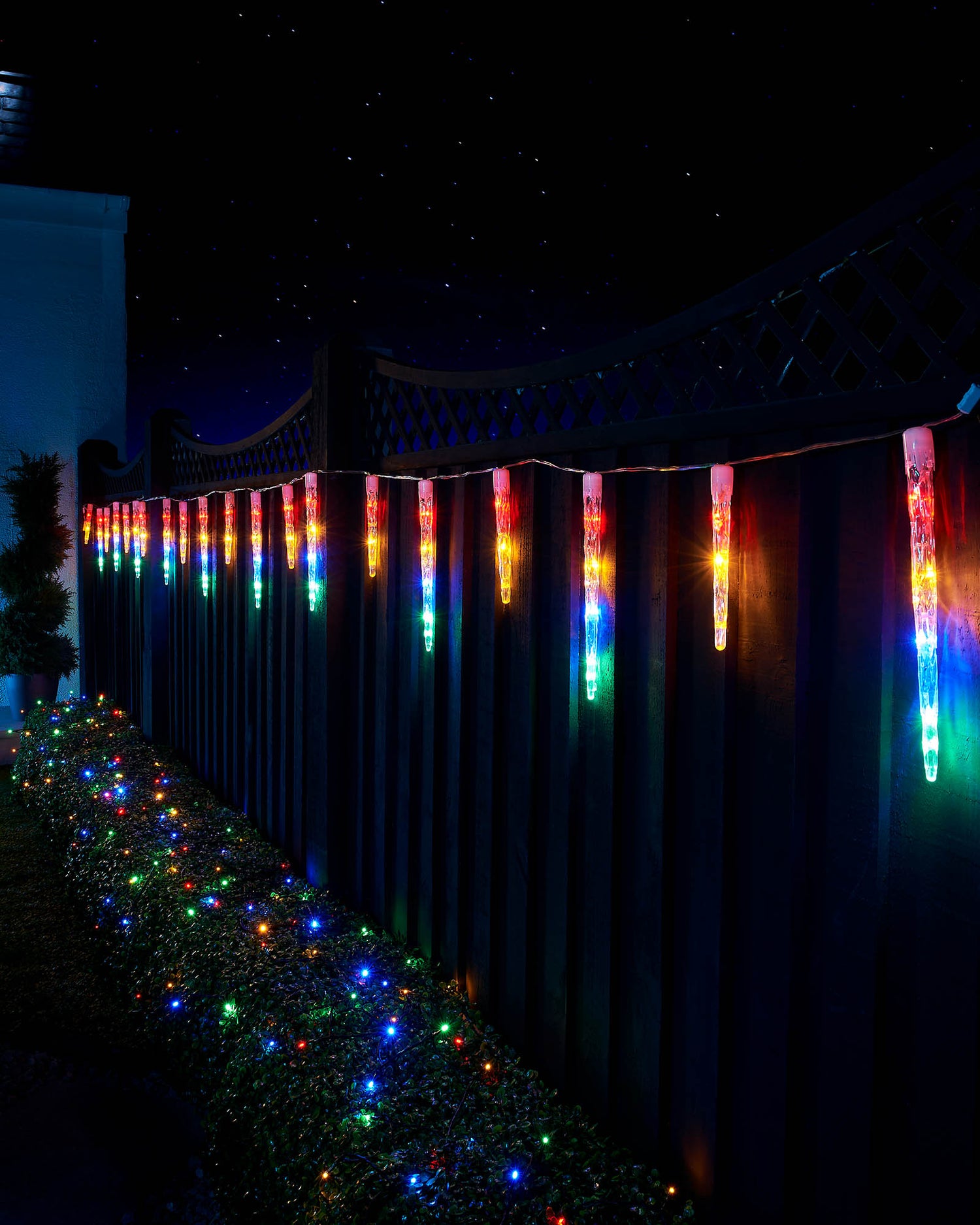 LED Icicle Drop Lights, Multi Colour